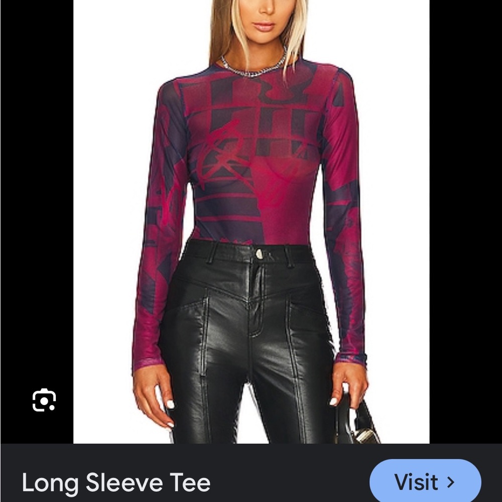 MIAOU LONG SLEEVE TEE - STONE RED